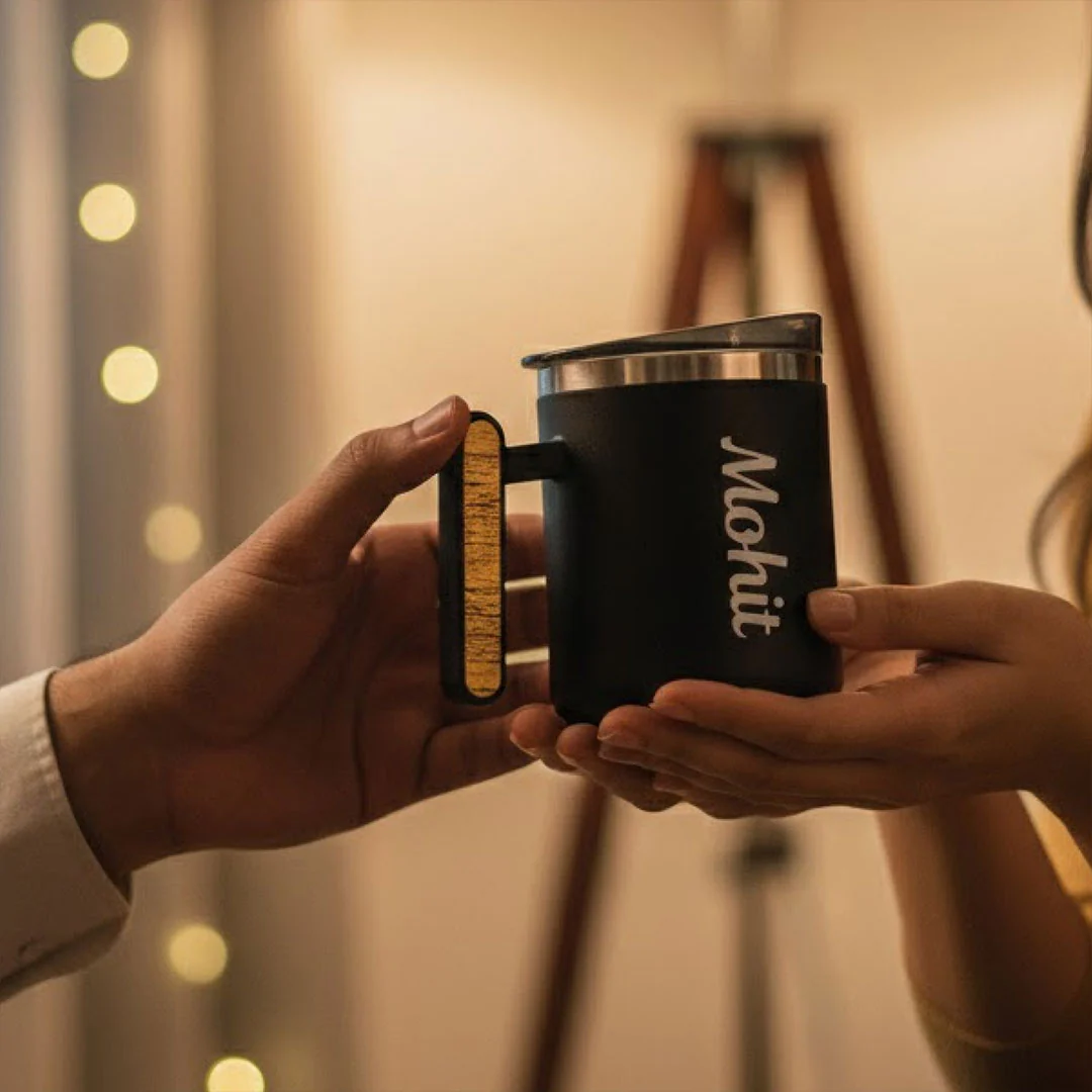 Personalized Black Coffee Mug - Image 7