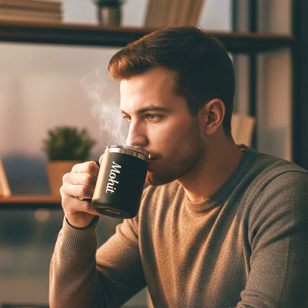 Personalized Black Coffee Mug - Image 8