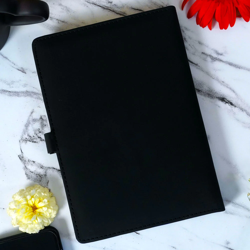 Exclusive Diary With Flip Strap Closure - Black - Image 4