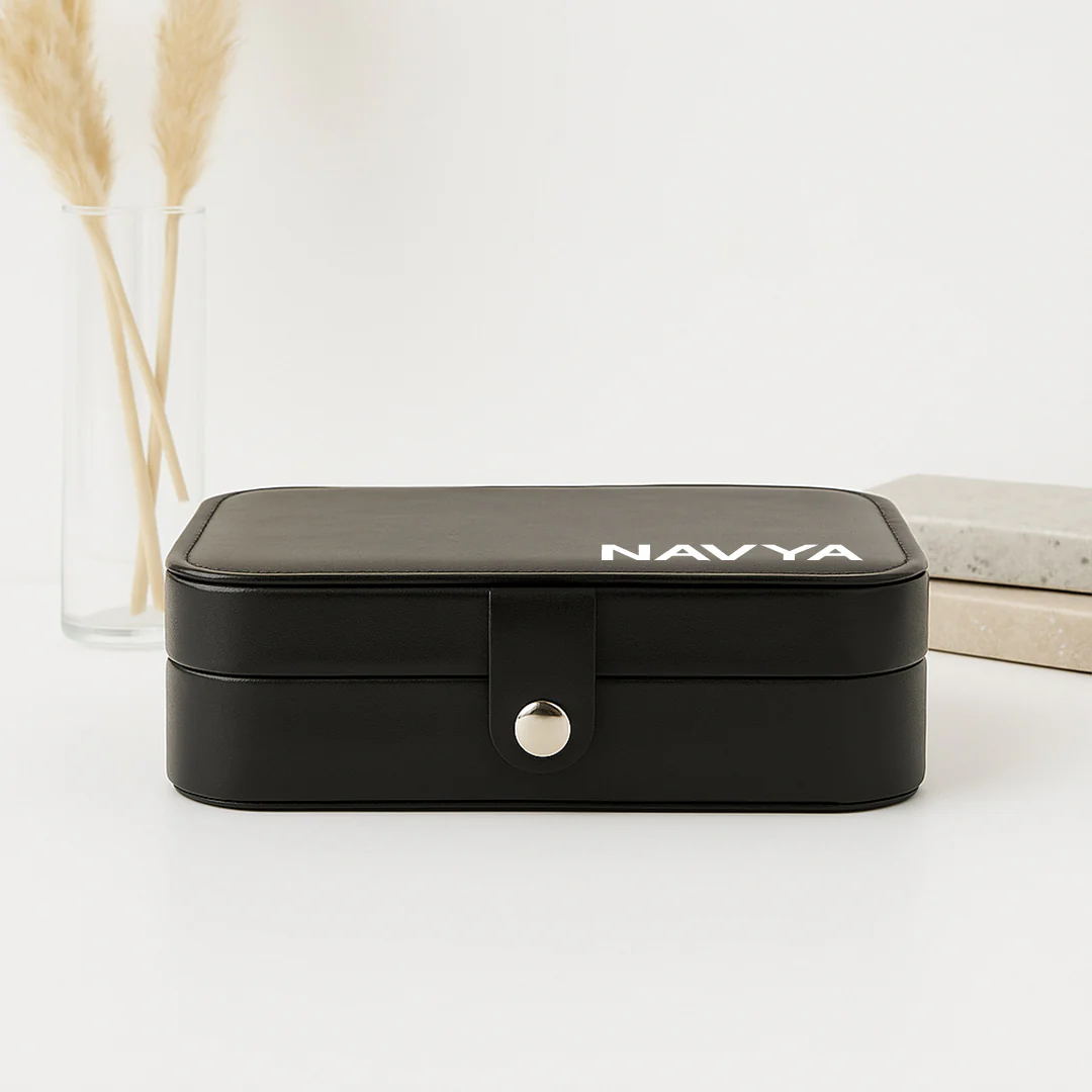 Personalized Black Jewellery Box - Image 3