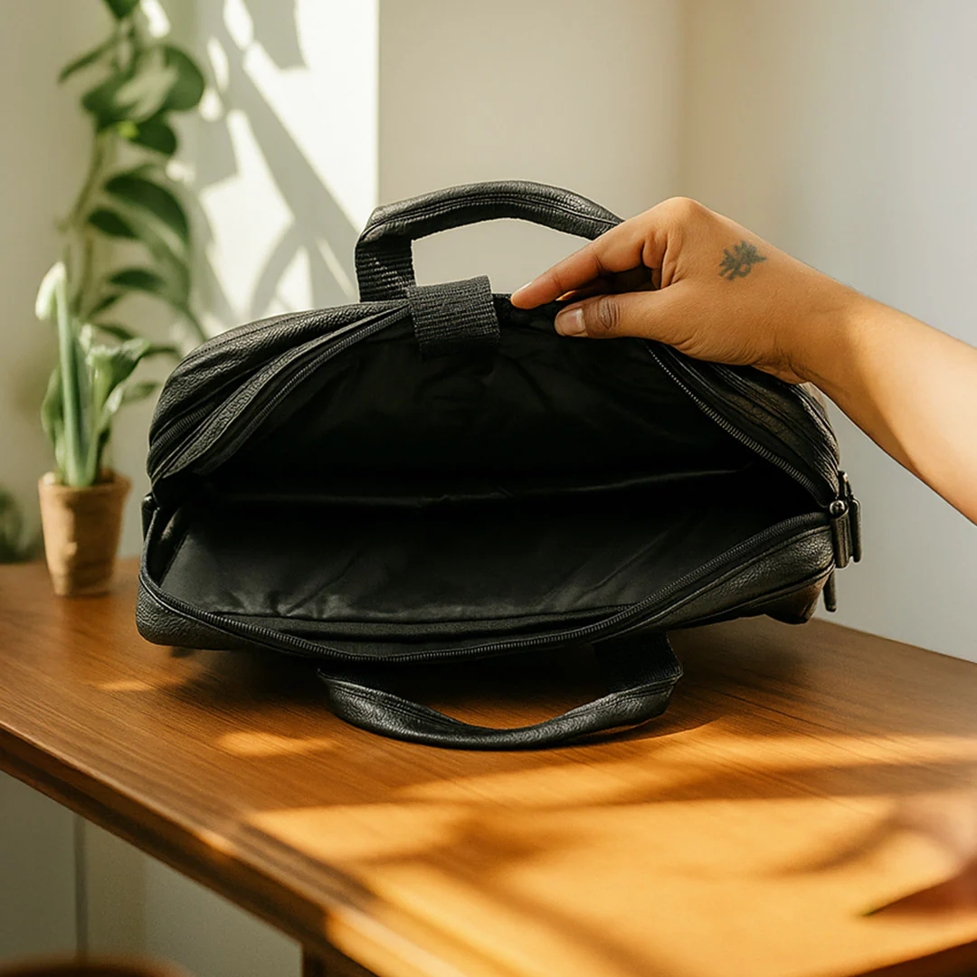 Personalized Black Laptop Bag for Office - Image 6