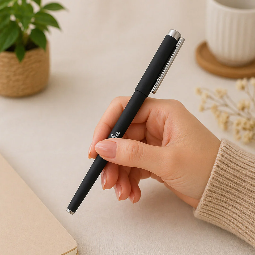Personalized Black Name Pen Gift for Students & Office Use - Image 4