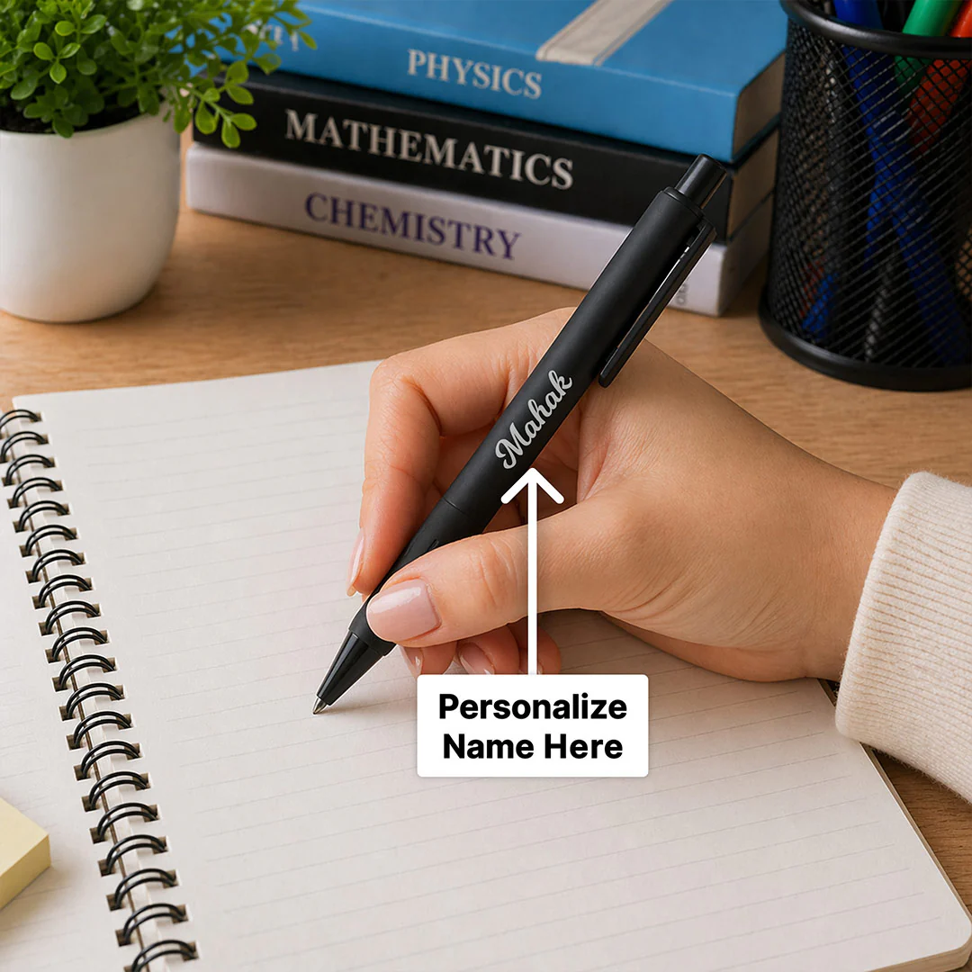 Personalized Black Pen | Elegant Writing Gift for Professionals - Image 2