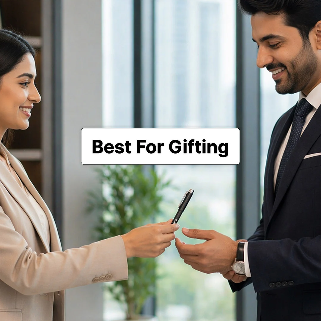 Personalized Black Pen | Elegant Writing Gift for Professionals - Image 3