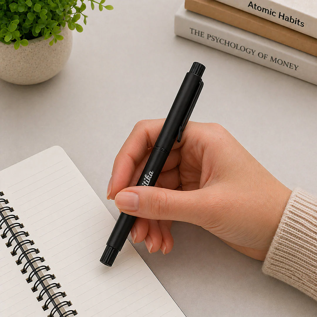 Personalized Black  Pen | Sleek Writing Gift for Professionals & Students - Image 4