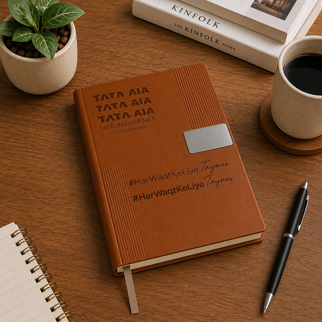 Personalized Executive Diary with Custom Text Engraving | Premium Hardbound Journal Gift for Professionals, Office Use & Corporate Gifting -A5