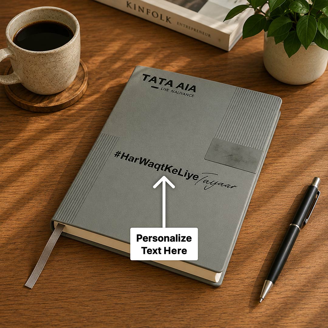 Personalized Executive Diary with Custom Text Engraving | Premium Hardbound Journal Gift for Professionals, Office Use & Corporate Gifting -A5 - Image 2