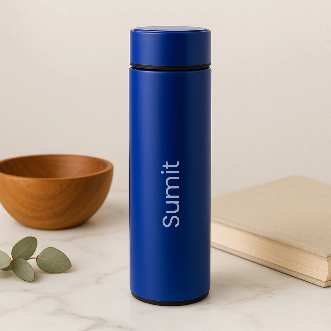 Personalized Blue Gift Combo – Bottle, Pen & Diary - Image 3