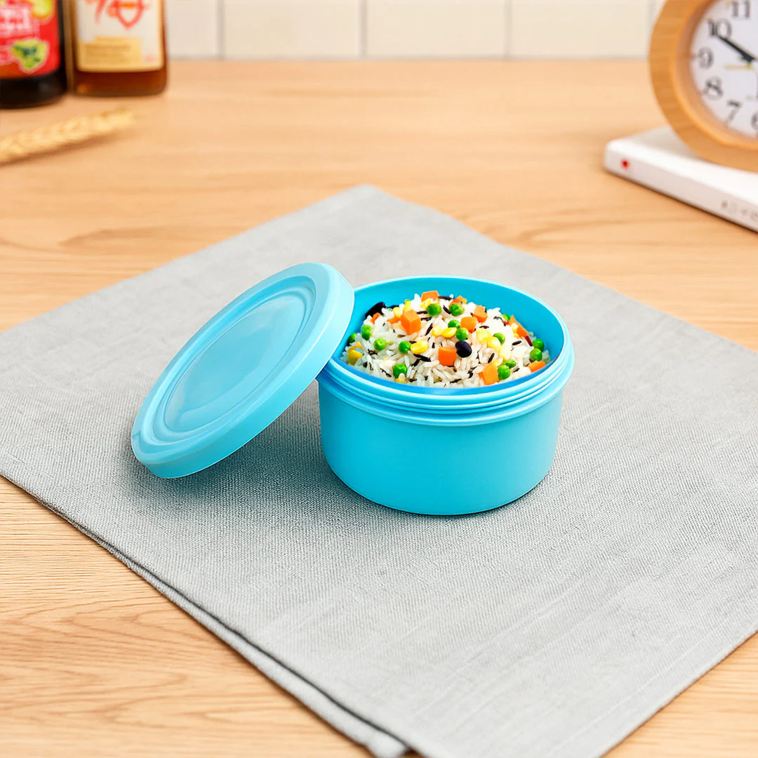 Personalized Blue Unicorn Lunchbox with Spoon & Container - Image 4