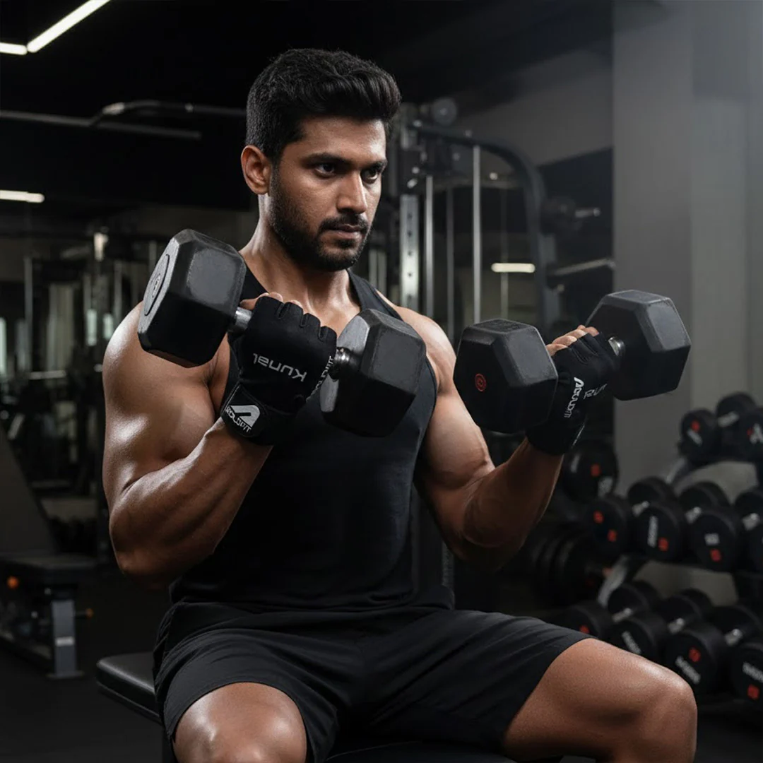 Personalized Boldfit Gym Gloves with Wrist Support – Size XL (Black) - Image 5