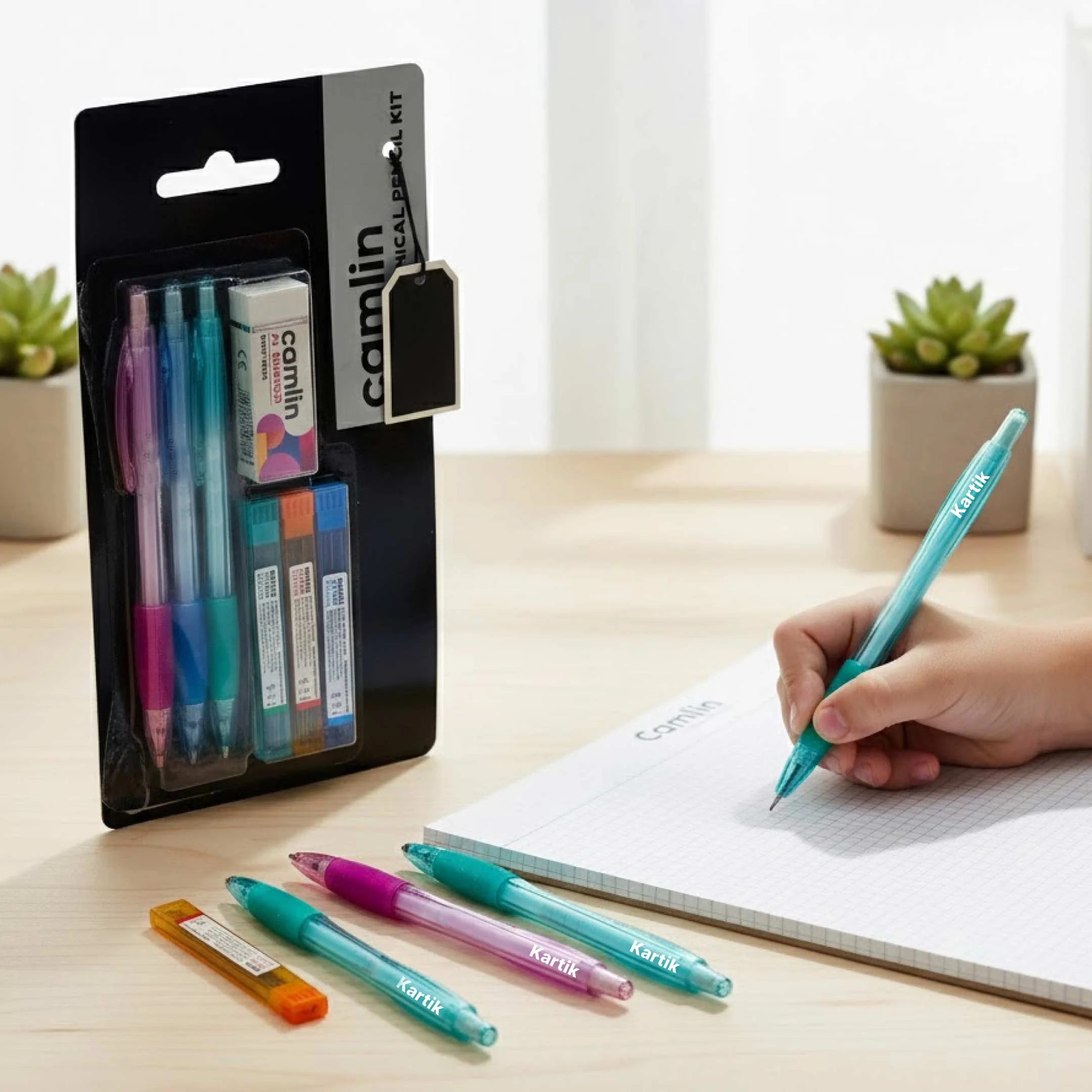 Personalized Camlin 3-in-1 Mechanical Pencil Kit