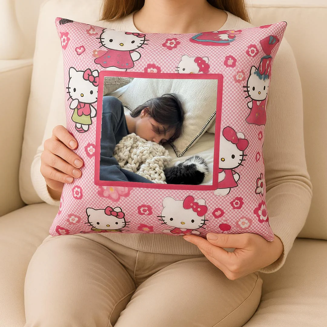 Personalized Cartoon Cushion with Photo