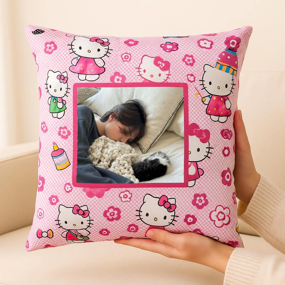 Personalized Cartoon Cushion with Photo - Image 3