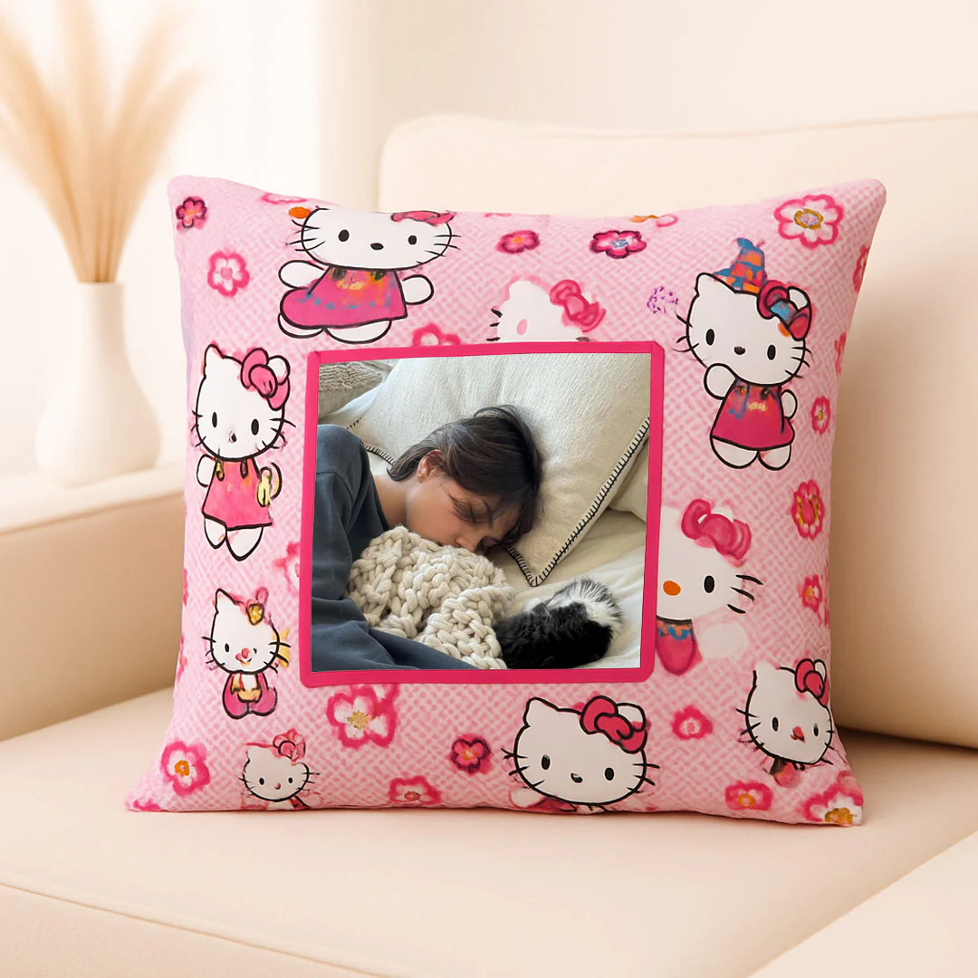 Personalized Cartoon Cushion with Photo - Image 4