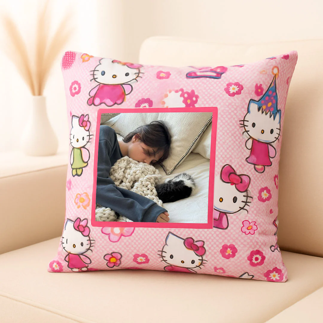 Personalized Cartoon Cushion with Photo - Image 5