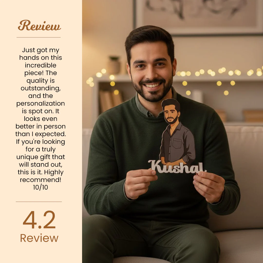 Personalized Cartoon Desk Stand – 7×6" - Image 7