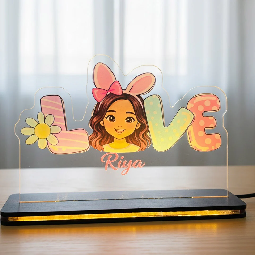 Personalized Cartoon Name LED Lamp for Kids (5×7 Inch) - Image 11