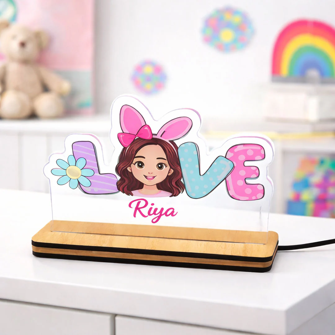 Personalized Cartoon Name LED Lamp for Kids (5×7 Inch) - Image 6
