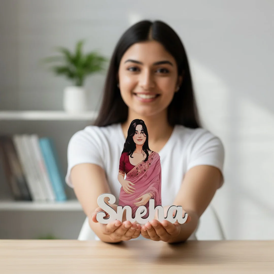 Personalized Cartoon Name Table Stand – 7×6" - Image 10
