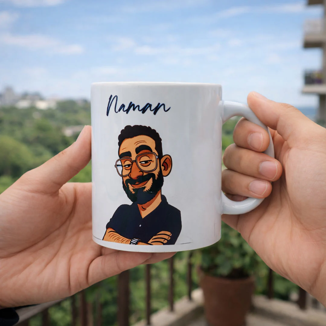 Personalized Cartoon Photo Mug - Image 2