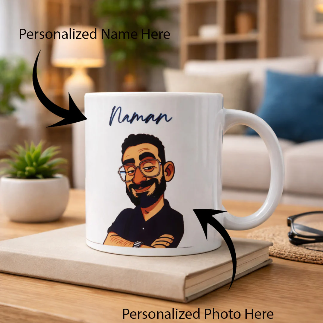 Personalized Cartoon Photo Mug - Image 4