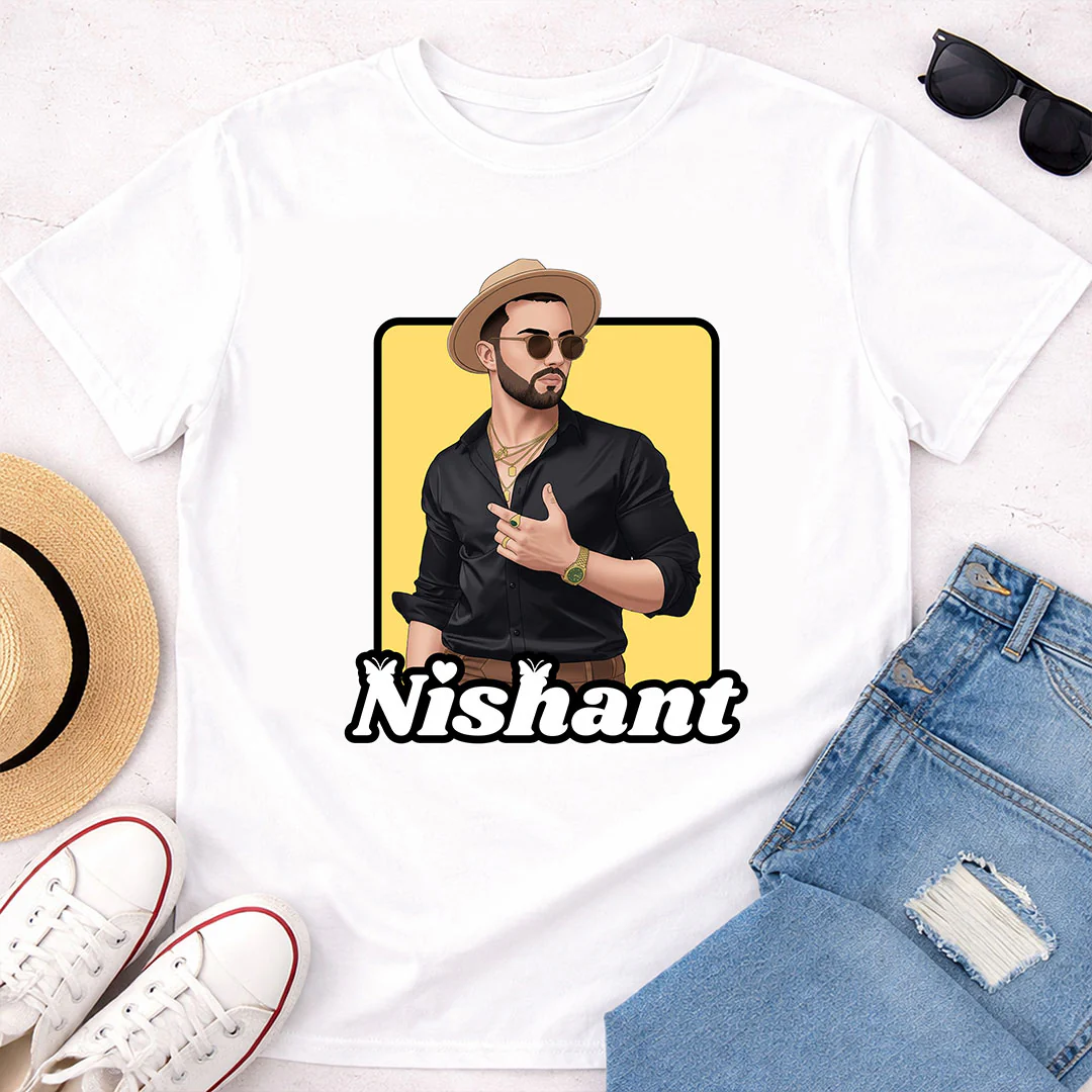 Personalized Cartoon Portrait Graphic T-Shirt - Image 5