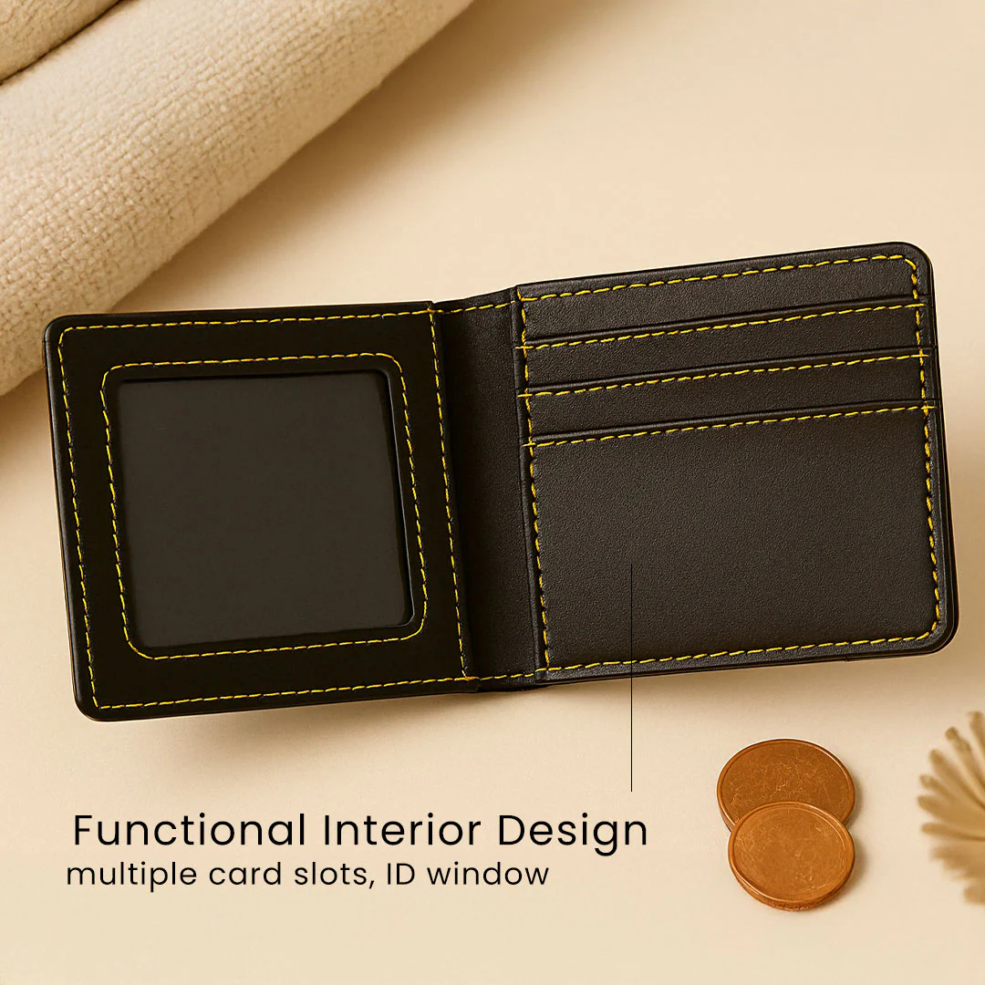 Personalized Classic Leather Wallet - Image 2
