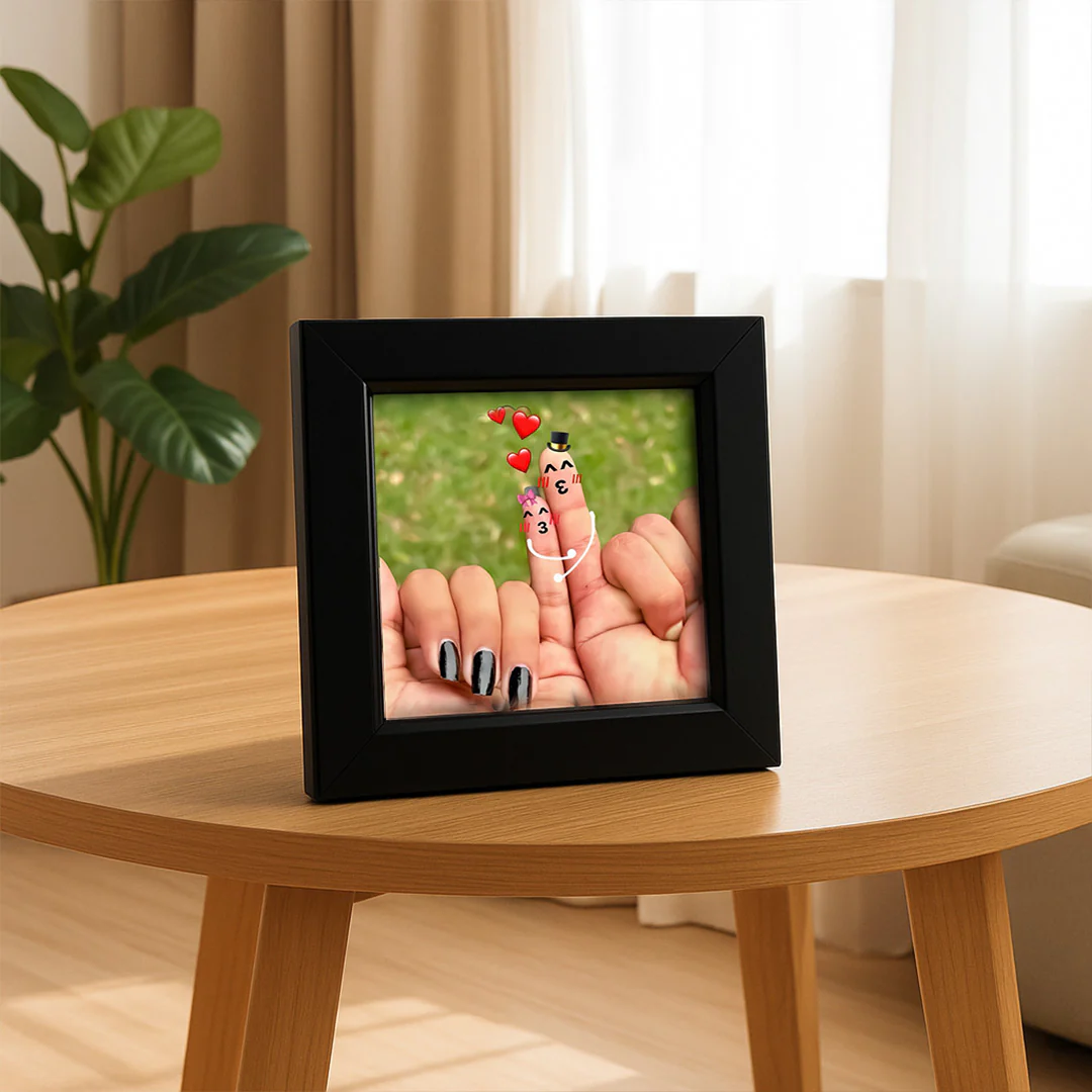 Personalized Couple Photo Frame – 4x4"