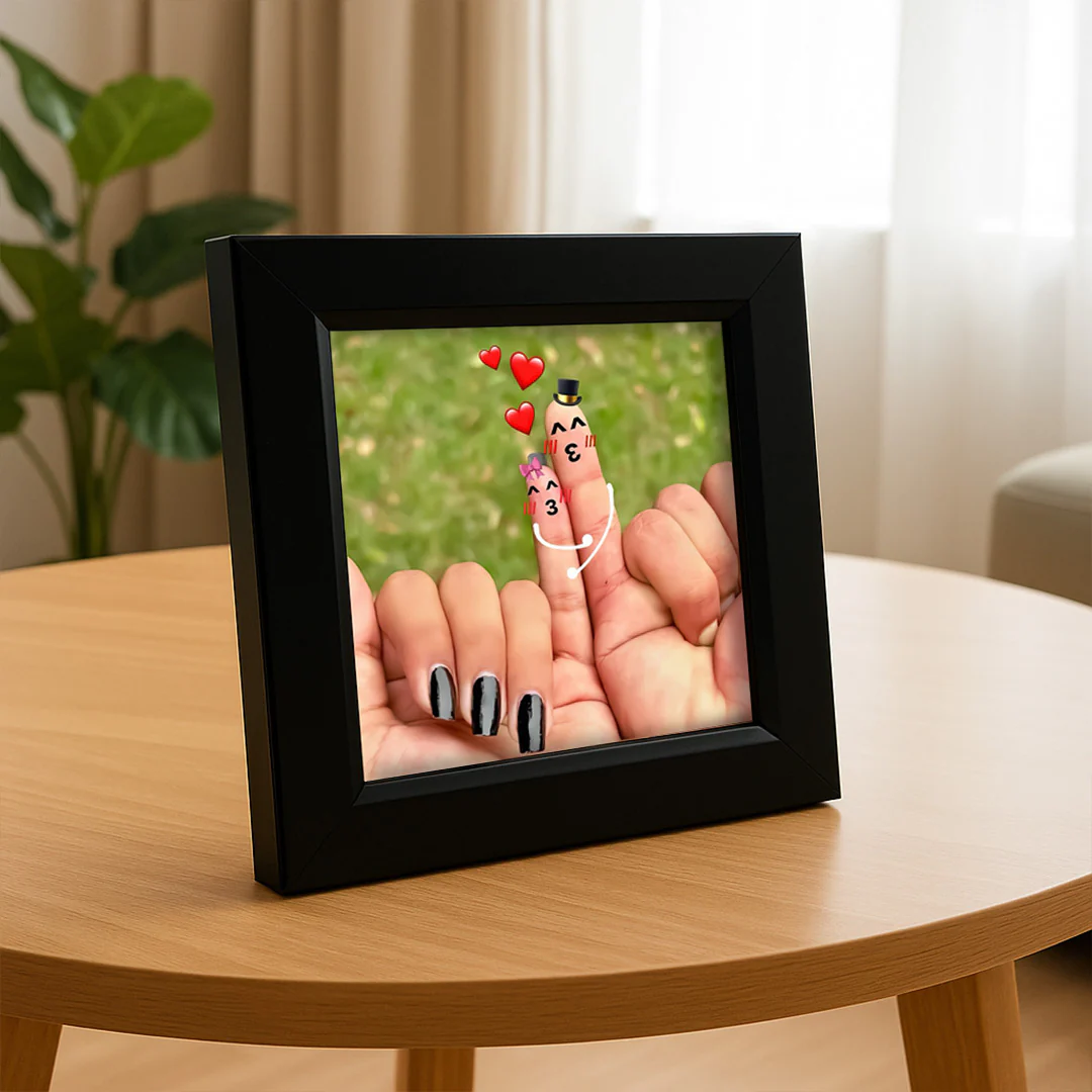 Personalized Couple Photo Frame – 4x4" - Image 2