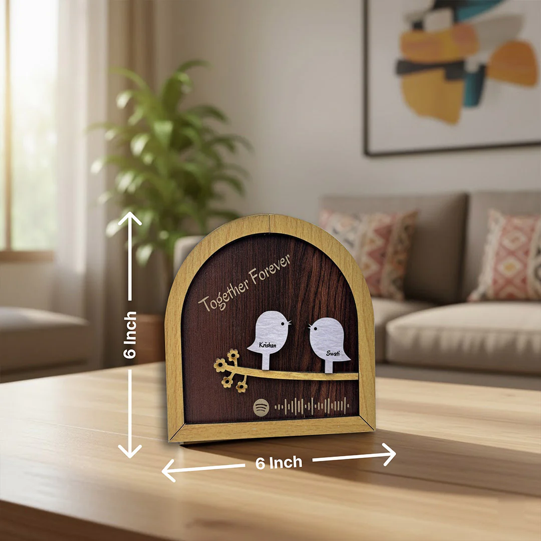 Personalized Couple Spotify Frame -6x6" - Image 3