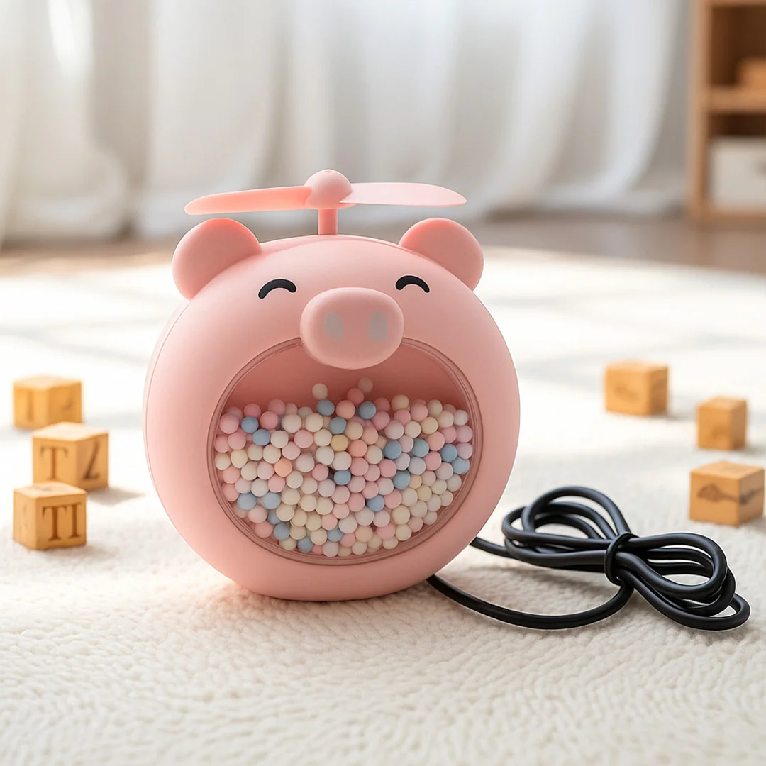 Personalized Cute Bear Mini Desk Fan - Image 3