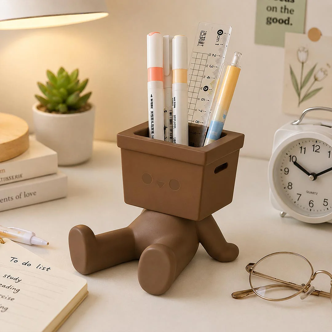 Personalized Cute Desk Pen Stand | Gift for Him & Her - Image 3