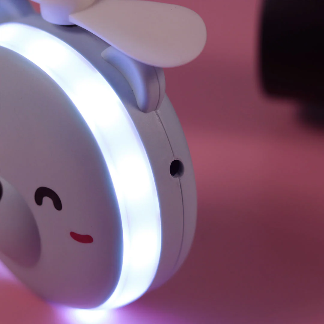 Personalized Cute Teddy Led Mirrors with Fan for Girls - Image 20
