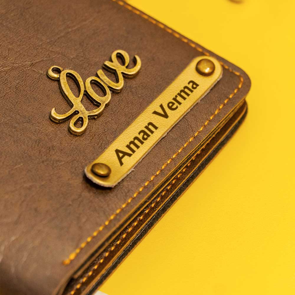 Premium Color Leather Wallet - Brown Clay - Image 3