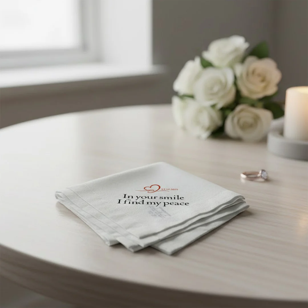 Personalized Date Printed Handkerchief - Image 6