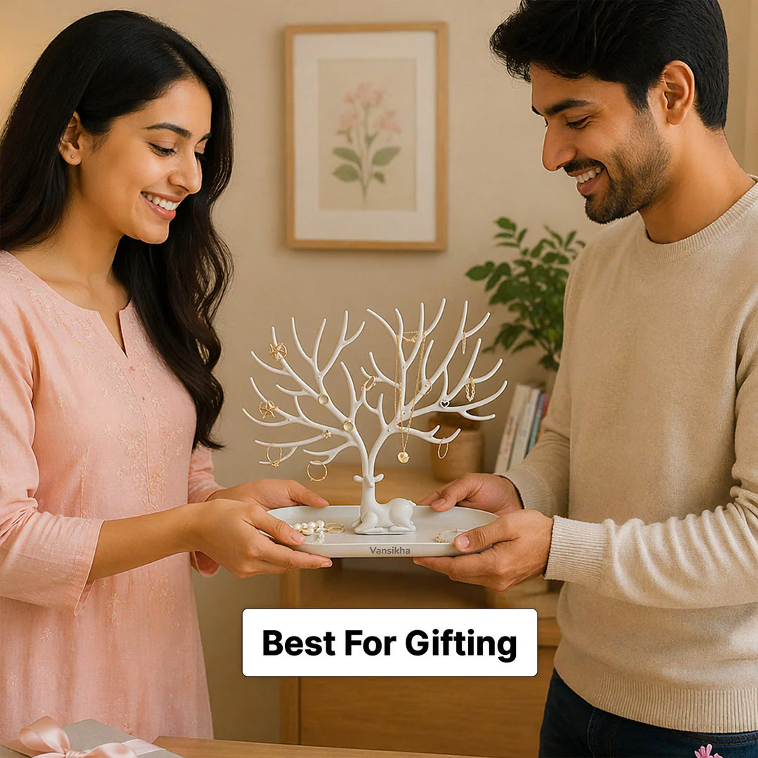 Personalized Deer Jewellery Organizer Tree | Jewellery Holder Gift - Image 5