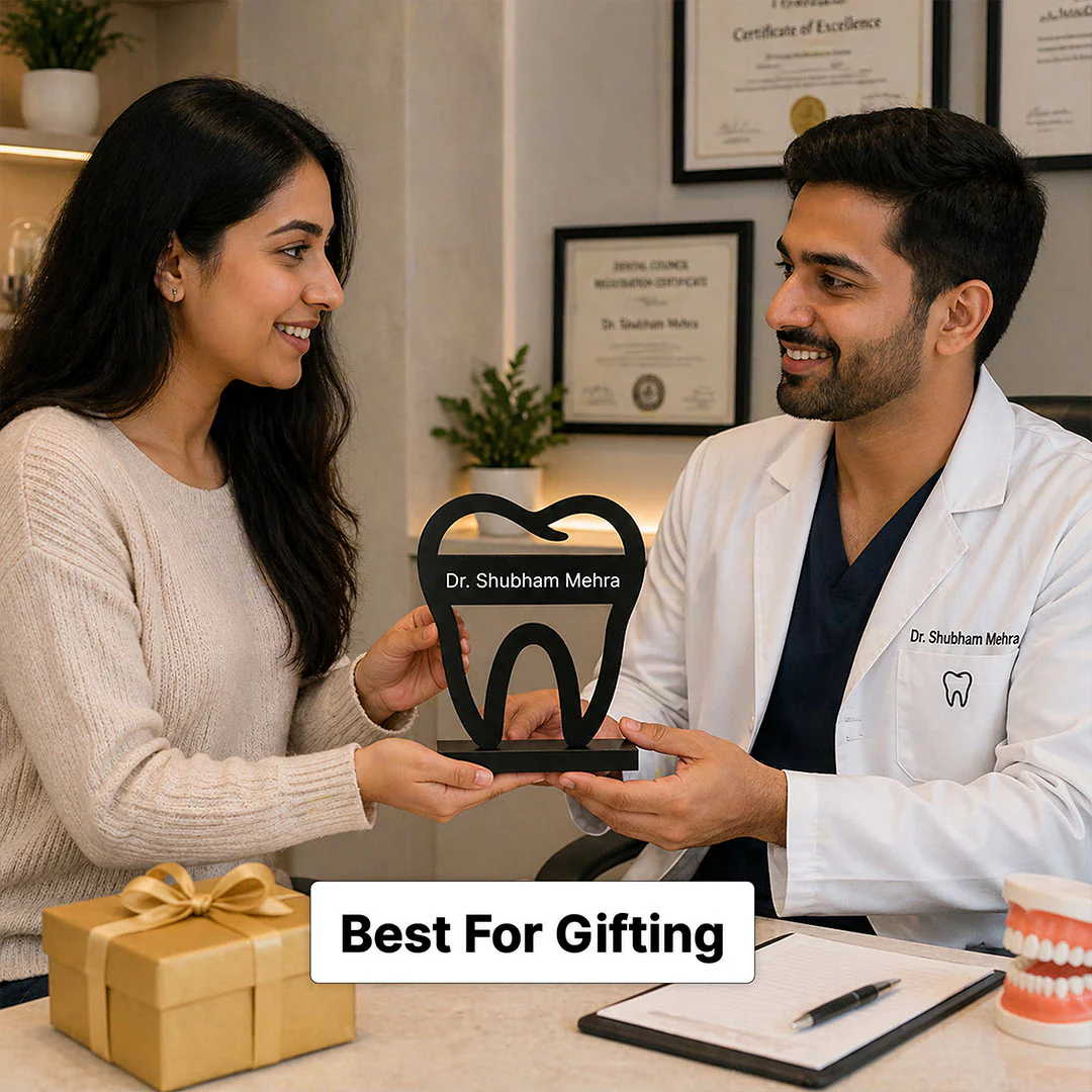 Personalized Dentist Name Plate 3.5x4" | Custom Dental Clinic Desk Decor - Image 5