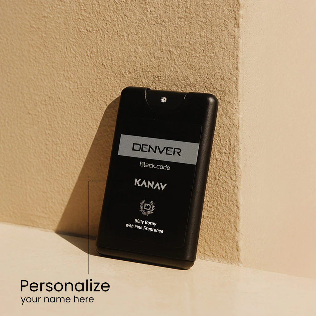 Personalized Denver Black Code Pocket Perfume - Image 2