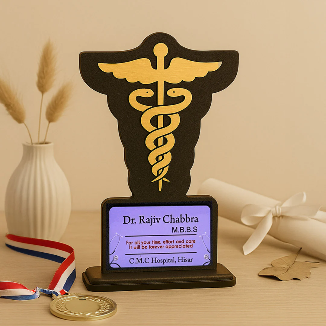 Personalized Doctor Appreciation Trophy - Image 3