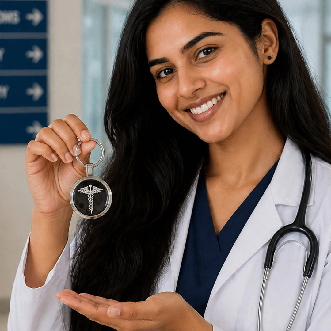 Personalized Doctor Metal Keychain | Premium Medical Professional Keyring Gift for Doctors & Healthcare Professionals - Image 5