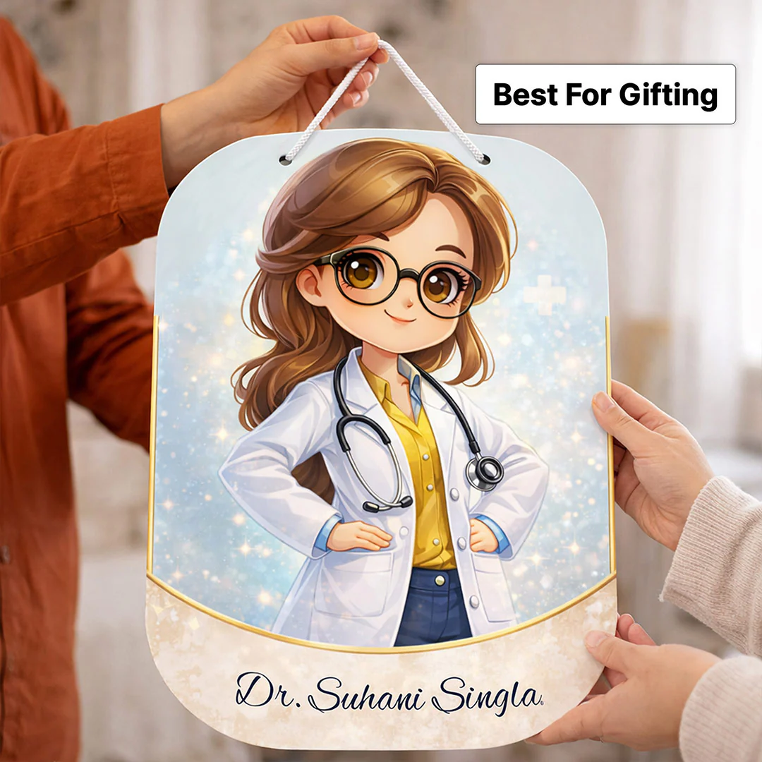 Personalized Doctor Name Wall Hanging-Cabin Door Sign (11x7") - Image 4