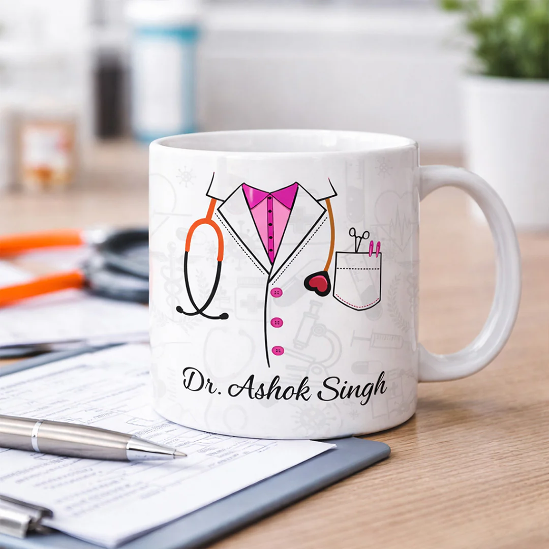 Personalized Doctor Theme Coffee Mug-350ml - Image 2