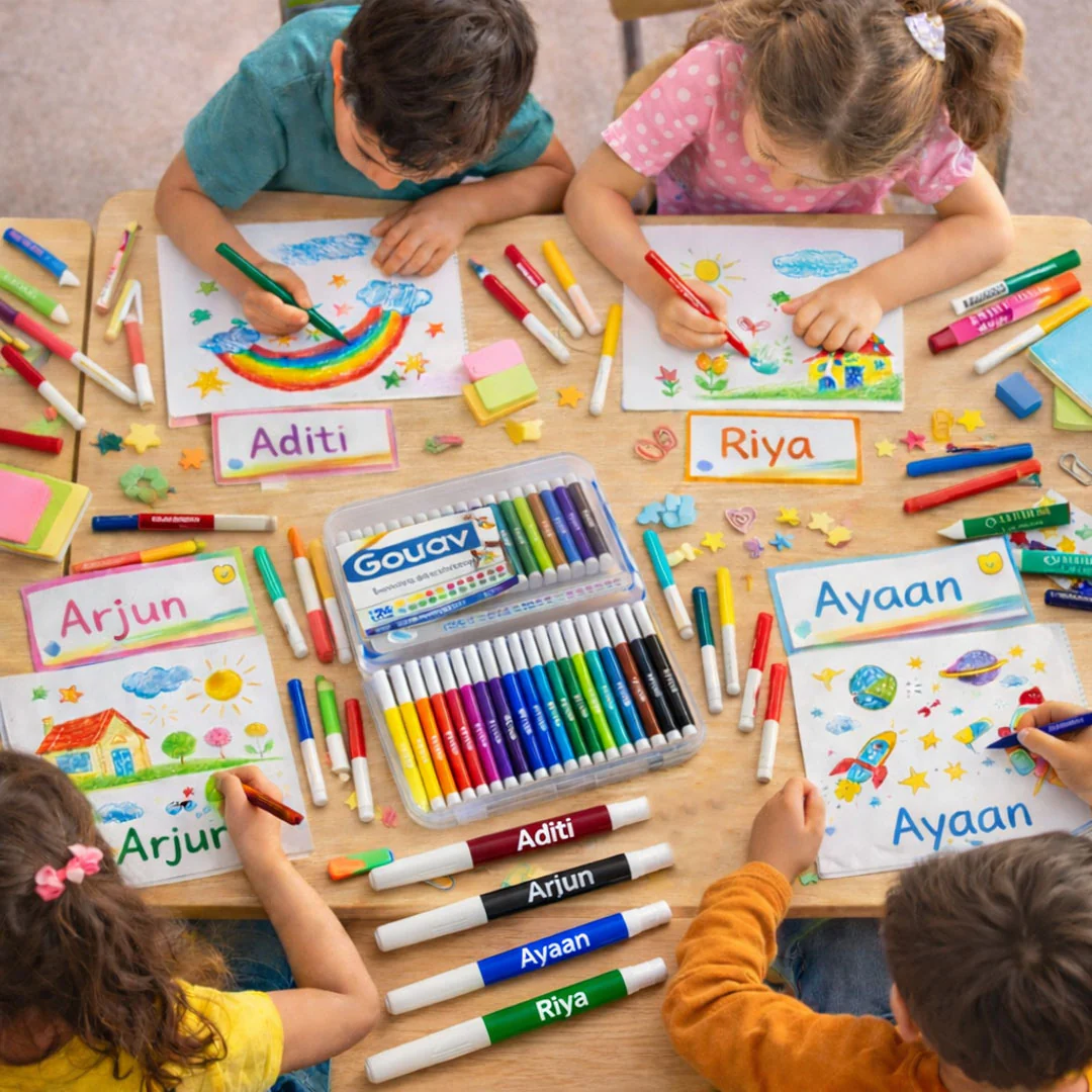 Personalized DOMS Aqua Watercolour Sketch Pen Set – 24 Shades - Image 4