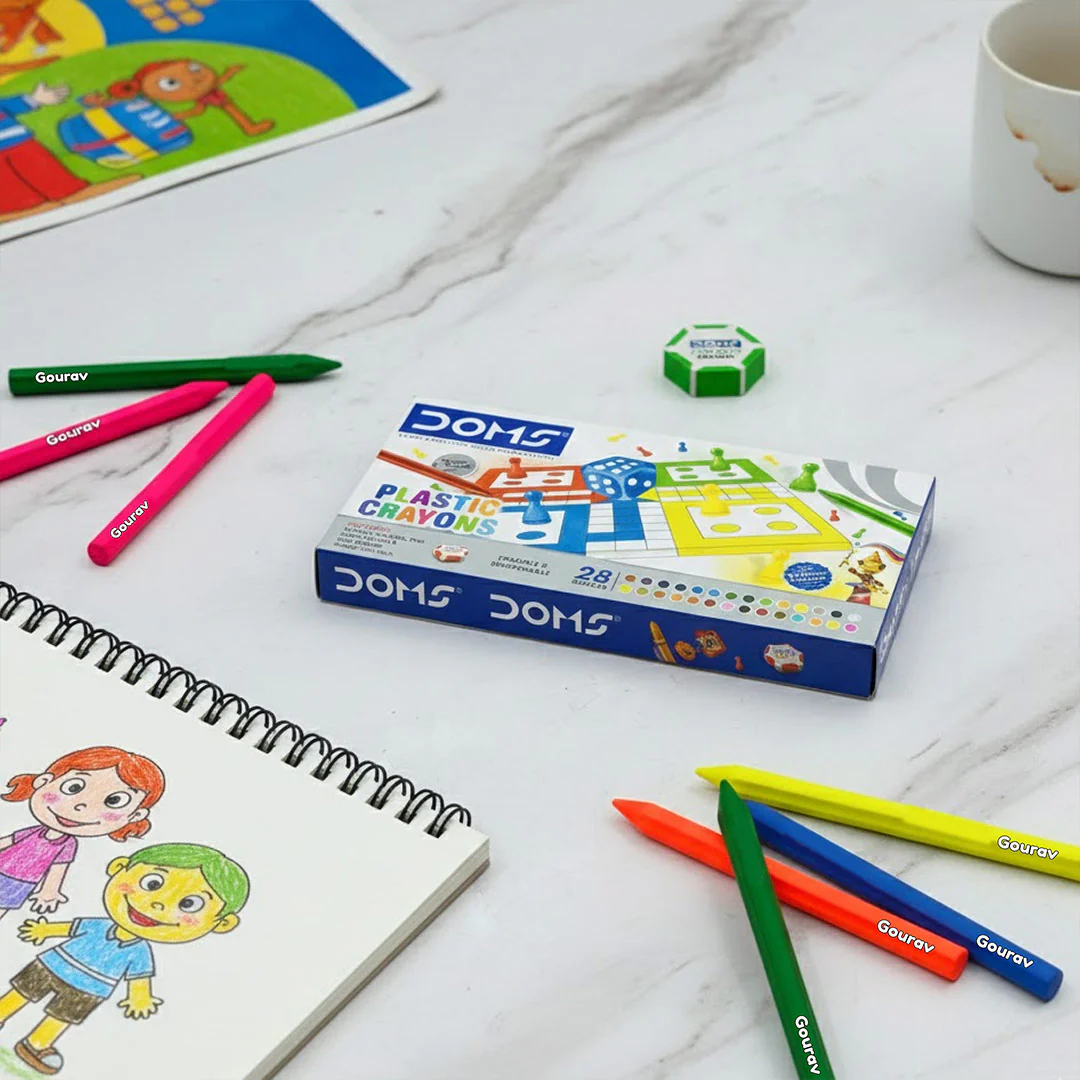 Personalized DOMS Plastic Crayons – 28 Shades - Image 5