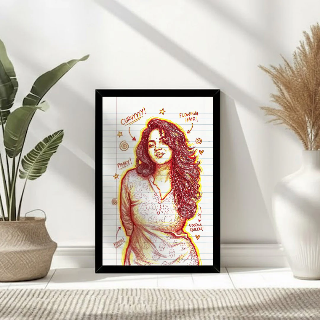 Personalized Doodle Art Photo Frame - Image 4