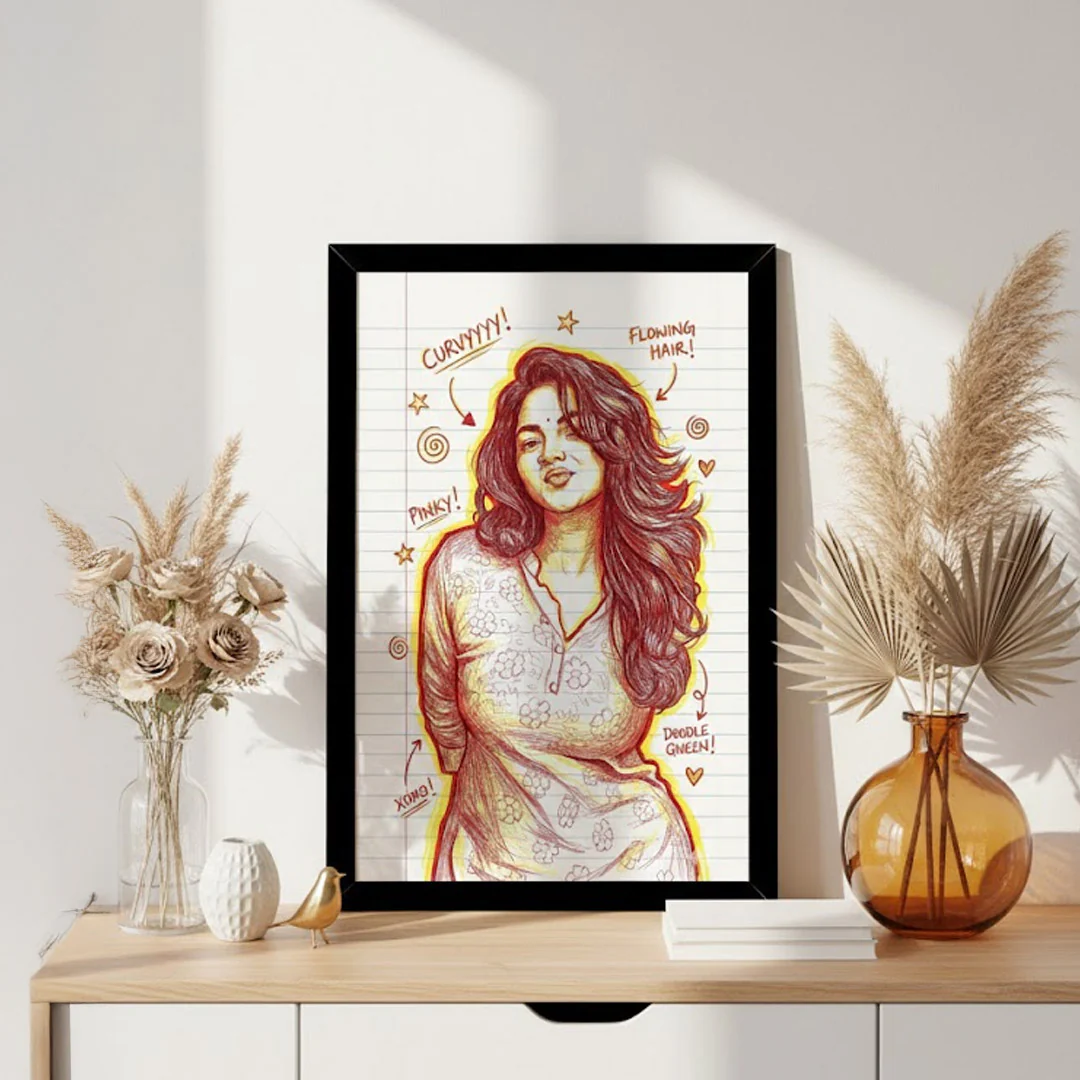 Personalized Doodle Art Photo Frame - Image 6