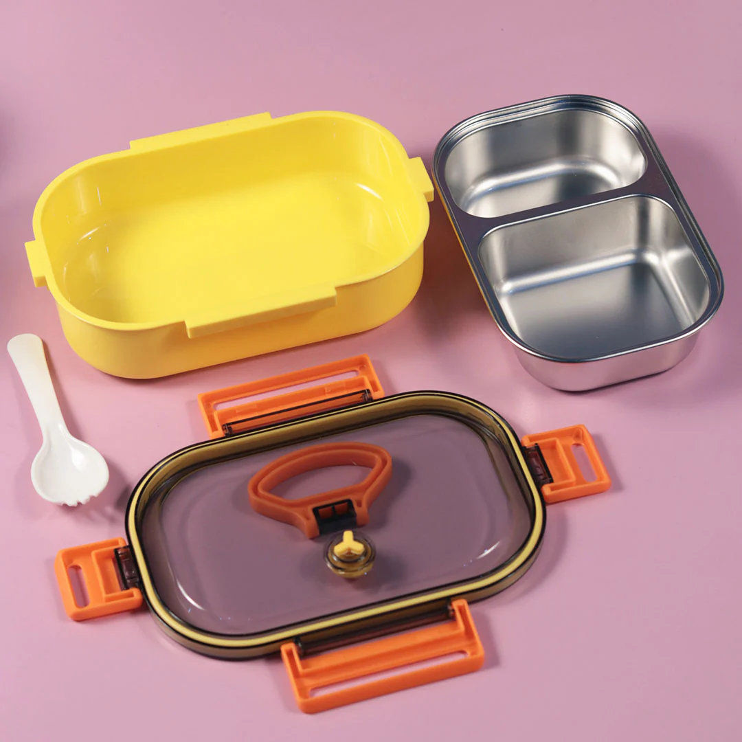 Personalized Double Compartment Stainless Steel Lunch Box ,500ml - Image 12