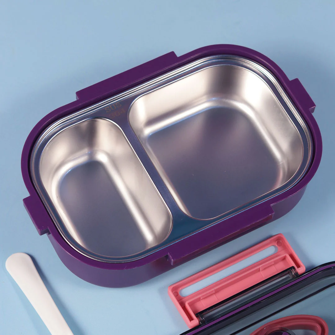 Personalized Double Compartment Stainless Steel Lunch Box ,500ml - Image 19
