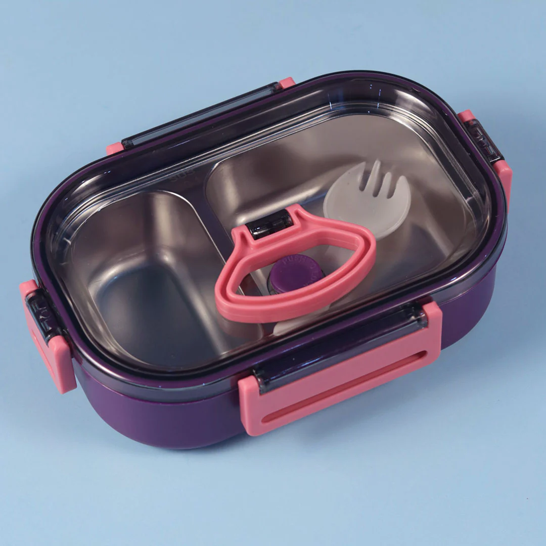 Personalized Double Compartment Stainless Steel Lunch Box ,500ml - Image 22