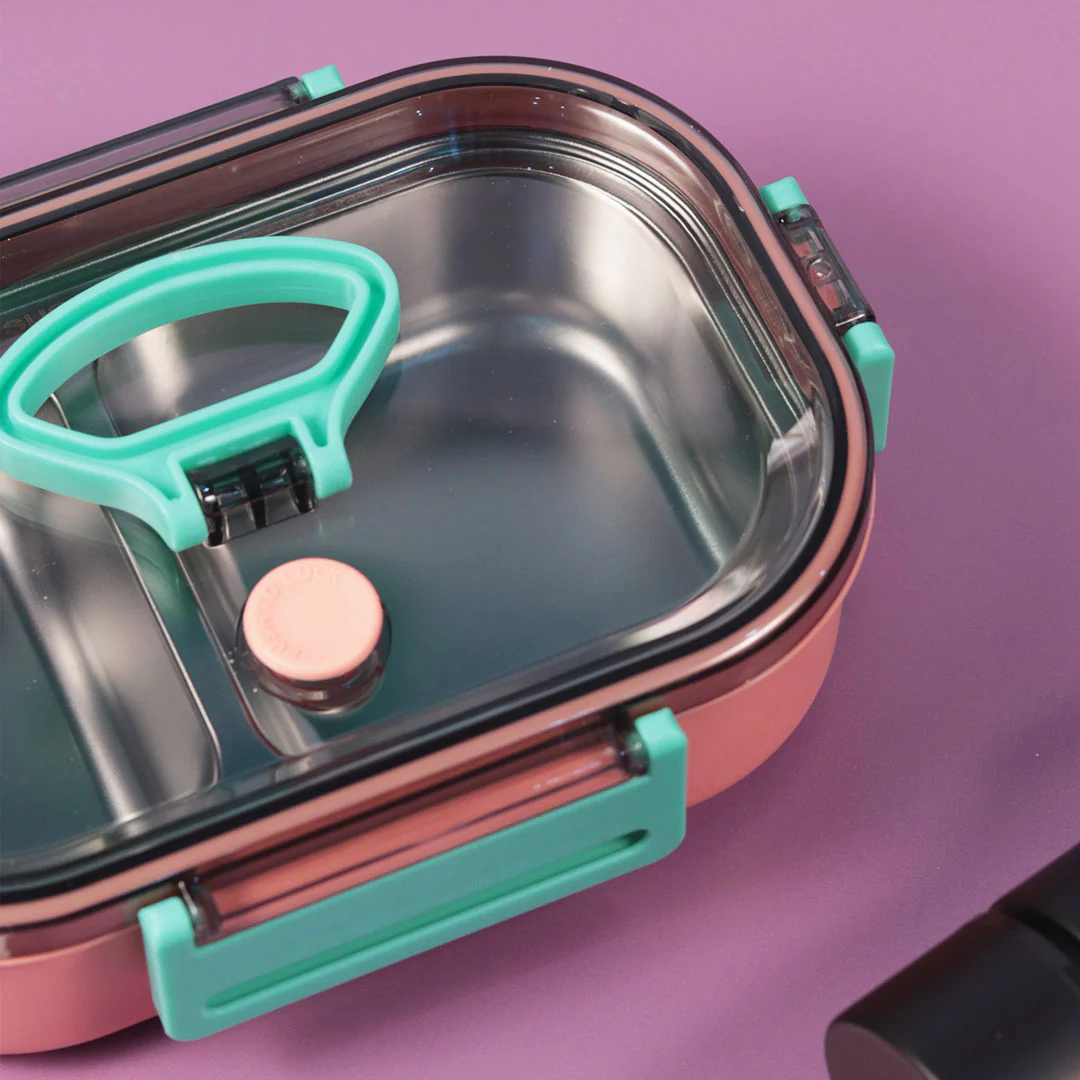 Personalized Double Compartment Stainless Steel Lunch Box ,500ml - Image 27